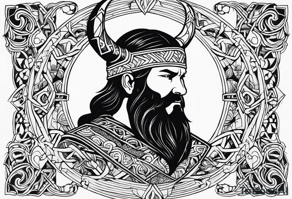 Viking neck peice tattoo idea