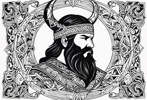 Viking neck peice tattoo idea