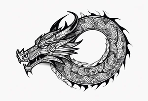 Dragon in wrist tattoo idea