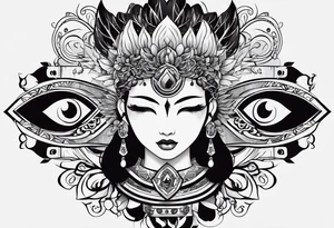 A symbol that emphasizes intelligence, strength and determination. tattoo idea