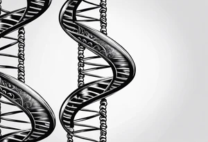 DNA strand tattoo idea