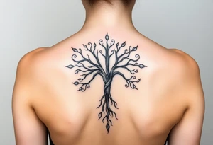 Classic scheme of Sephiroth tree of life tattoo idea