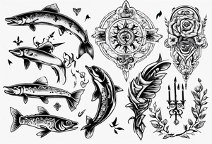 reh und forelle tattoo idea
