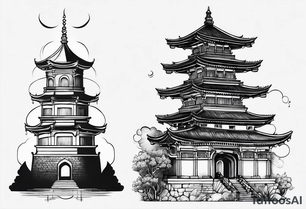 tower tattoo idea