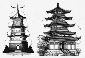 tower tattoo idea