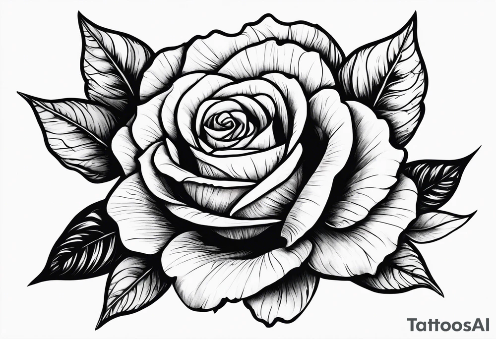 Sexy rose tattoo idea
