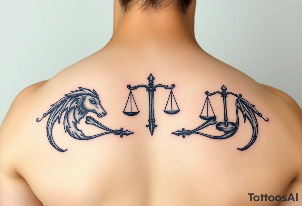 aries and libra
against the odds tattoo idea