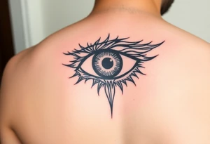 Powerful eye tattoo idea