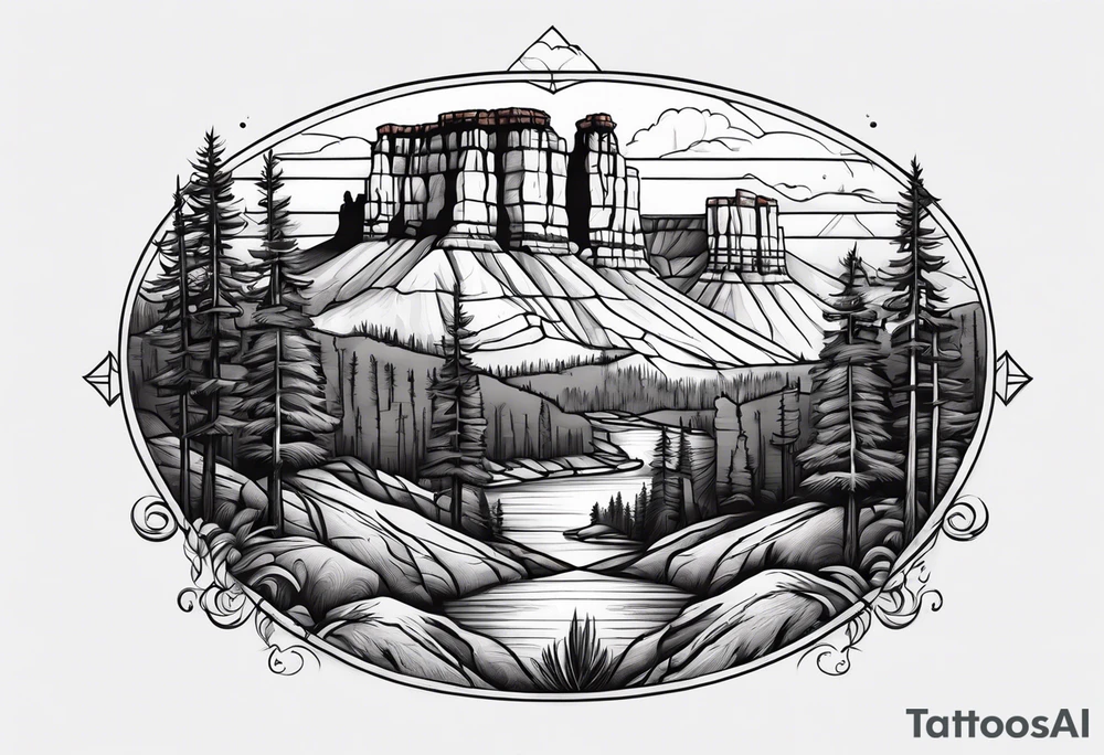 Bryce canyon national park tattoo idea