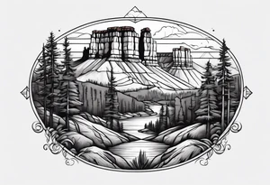 Bryce canyon national park tattoo idea