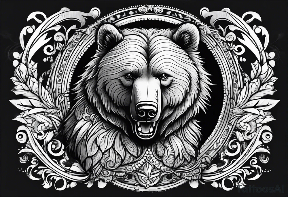 Dancing bear tattoo idea