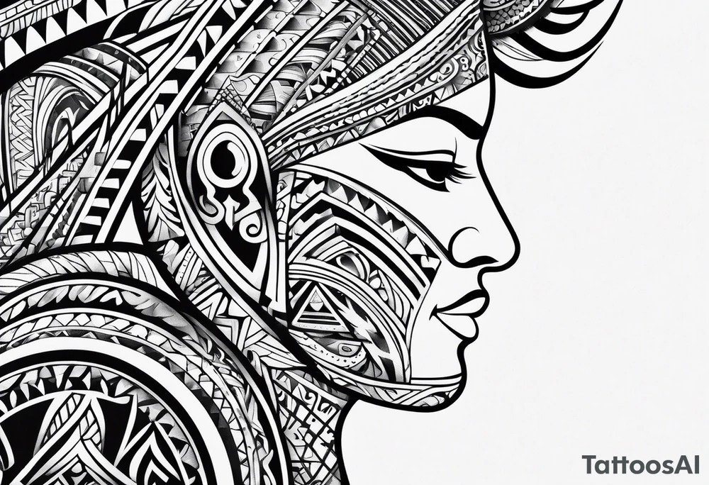 Polynesian tribal tattoo idea