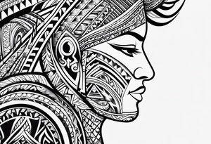 Polynesian tribal tattoo idea