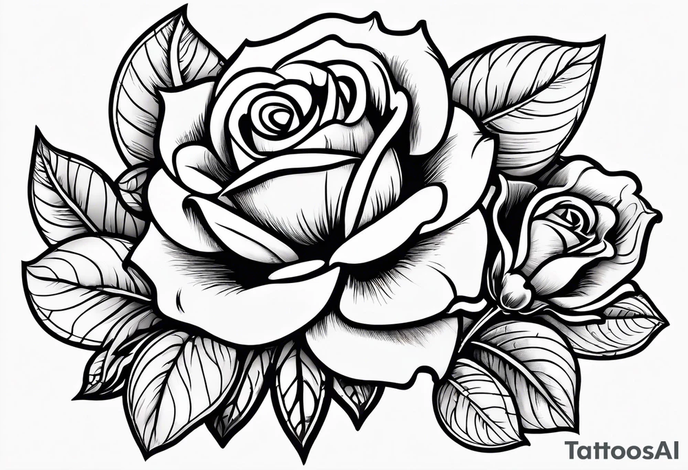 Disney's beauty and the beast flower with the poison apple from snow white and the necklace from Pocahontas tattoo idea