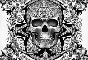 Konzept Tattoo, no skulls, no flames tattoo idea