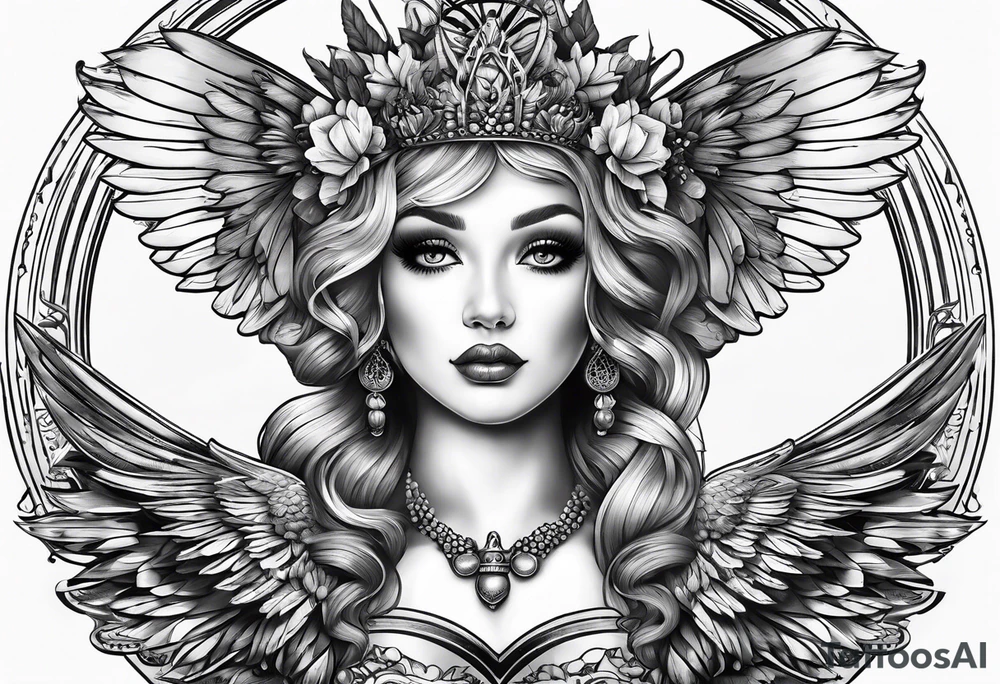 Dolly, acorn, wings tattoo idea