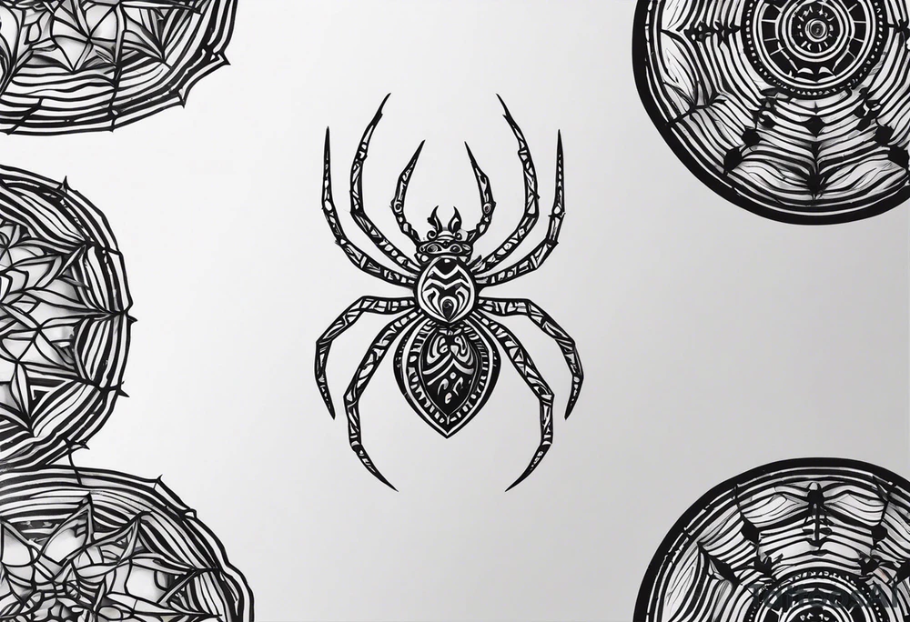 Minimalistic spider that looks like a scar tattoo idea