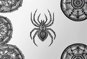 Minimalistic spider that looks like a scar tattoo idea