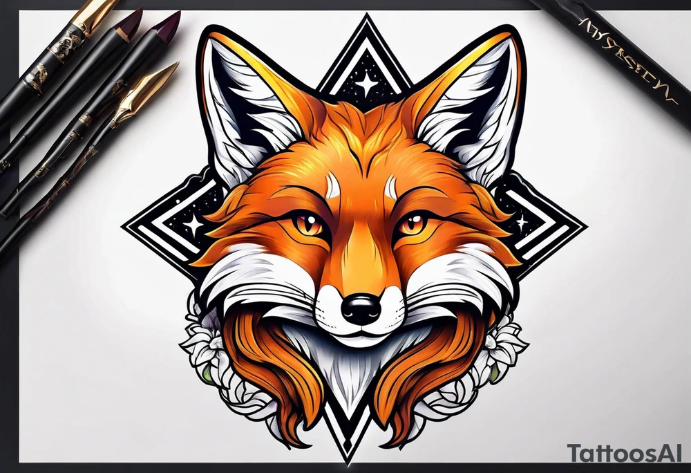 full fox look at the star tattoo idea