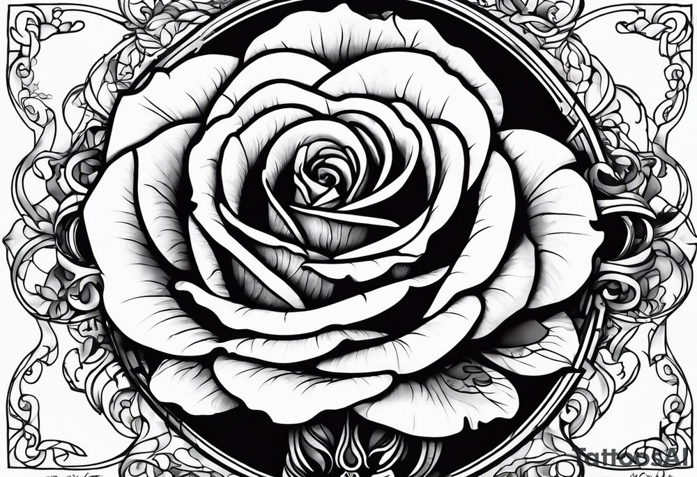 Chelsea, rose, name tattoo idea