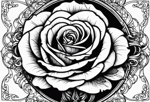 Chelsea, rose, name tattoo idea