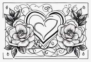 Schwarzes Herz, Stacheldraht, Leuchtturm zwei Rosen mum and dad tattoo idea