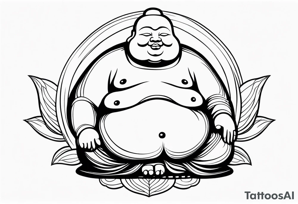 fat Buddha tattoo idea