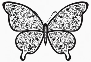 Butterfly, Ivy tattoo idea