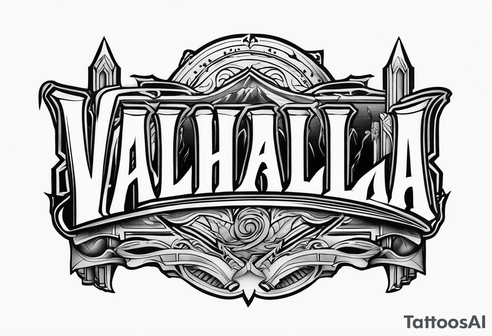 Valhalla 
 mist pillars tattoo idea