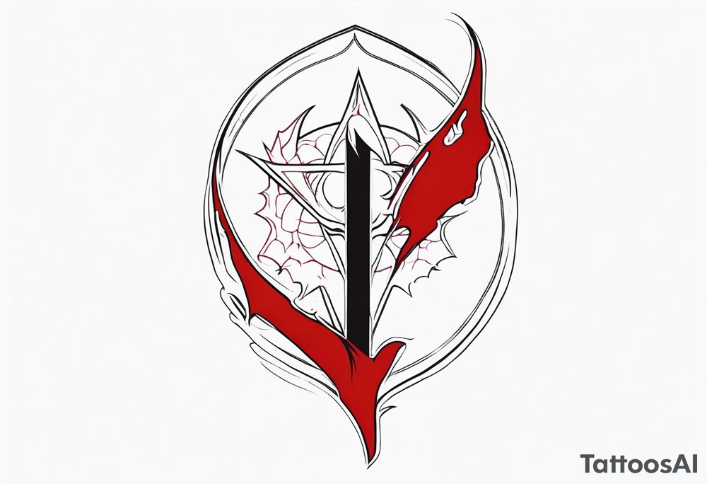 Alucard's bleeding tear tattoo in Hellsing tattoo idea