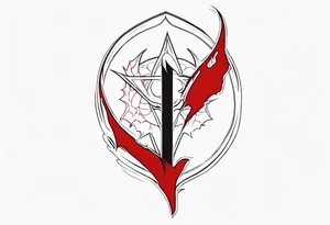 Alucard's bleeding tear tattoo in Hellsing tattoo idea
