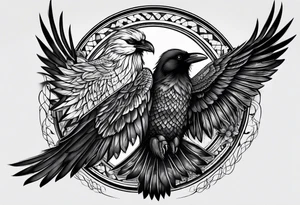 hugin and munin tattoo idea