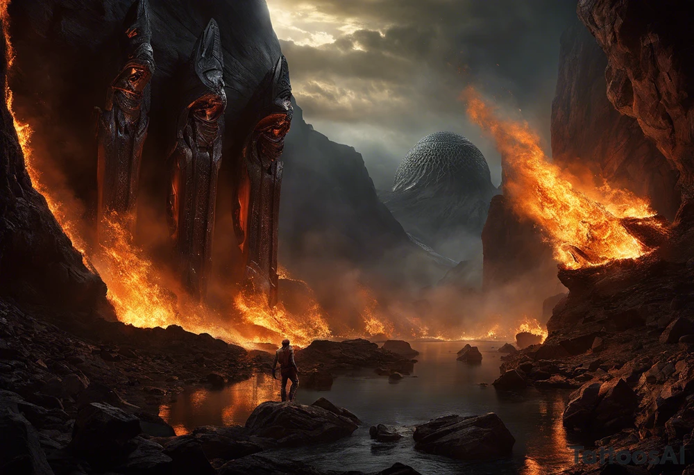 Prometheus: Ein muskulöser Titan, der das Feuer den Menschen bringt, mit einem fokussierten Blick und einer ausgestreckten Hand, die das flammende Feuer hält.
	2.	Herakles und die Hydra: Herakles, stark und kämpferisch, mit einem entschlossenen Ausdruck, der die Hydra mit ihrem schlangenartigen Körper besiegt, während er mutig gegen sie kämpft.
	3.	Odysseus’ Reise: Ein sturmgepeitschtes Schiff, auf dem Odysseus und seine Mannschaft gegen die Wellen kämpfen, mit ausdrucksstarken Gesichtern, die Entschlossenheit und Überlebenswillen zeigen.
	4.	Perseus und Medusa: Perseus, mit erhobenem Schwert, der Medusa entgegentritt, mit ihrem schlangenhaften Haar und ihrem verstörenden Blick, der das Leid und die Herausforderungen symbolisiert, die Perseus überwinden musste.
	5.	Die Eule der Athena: Eine majestätische Eule, ruhig und wachsam, mit großen, klaren Augen, die Weisheit und Stärke symbolisieren, und in der Nähe des Ellbogens platziert sind. tattoo idea