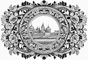 create a tattoo using hungarian embroidery pattern tattoo idea