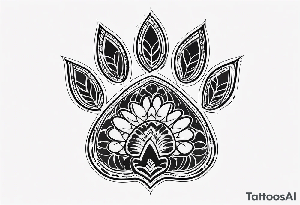 Paw Print tattoo idea