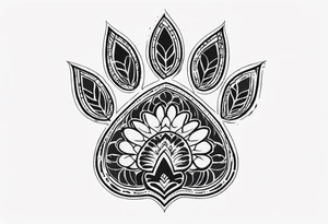 Paw Print tattoo idea