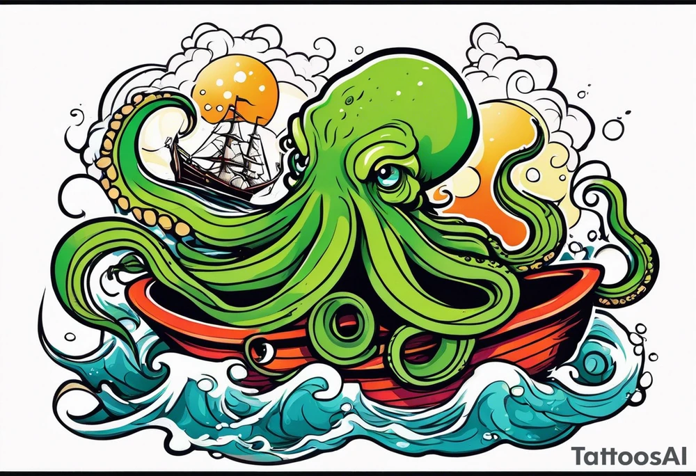 kraken tattoo idea