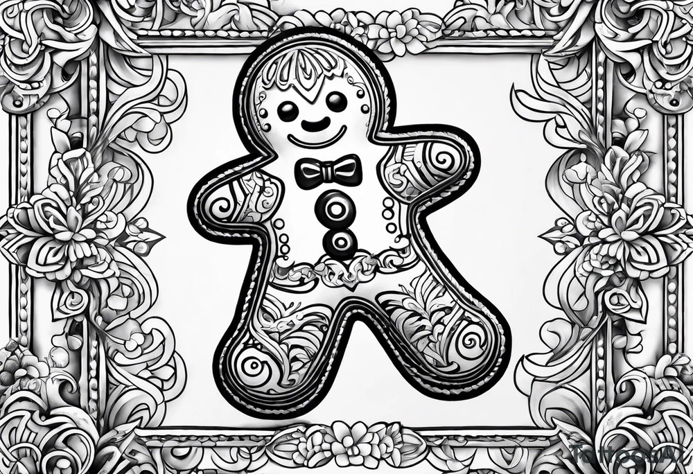 GINGERBREAD MAN tattoo idea