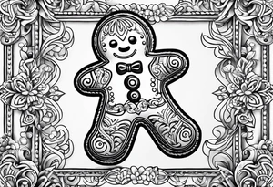 GINGERBREAD MAN tattoo idea