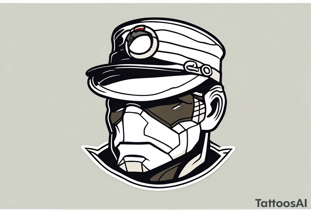 Solid snake with a potato hat tattoo idea
