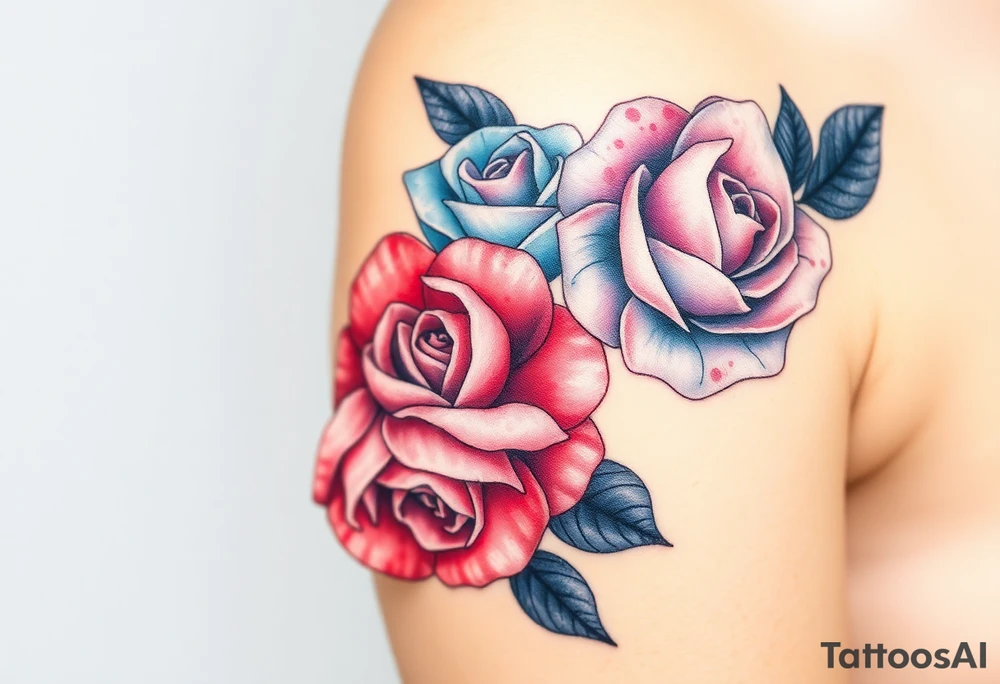 Roses royalty tattoo idea