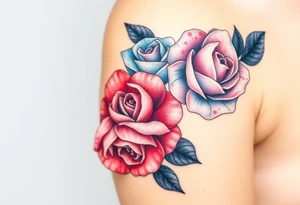 Roses royalty tattoo idea