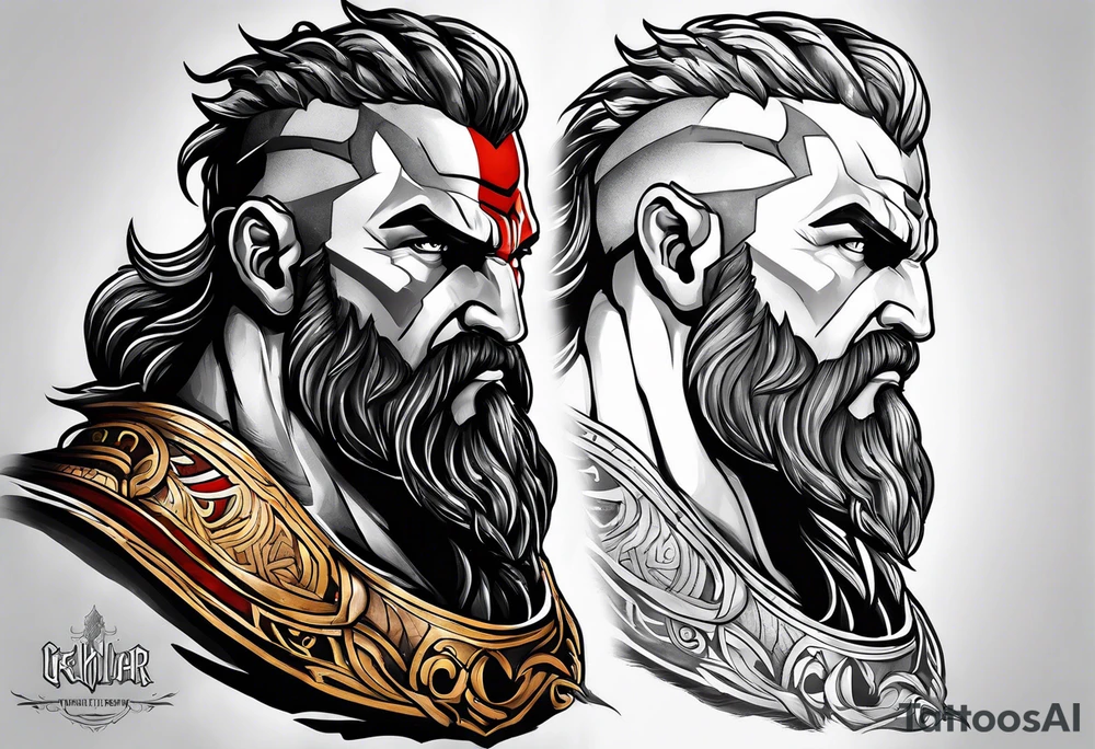 Greek god of war tattoo idea