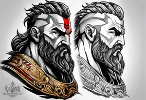 Greek god of war tattoo idea
