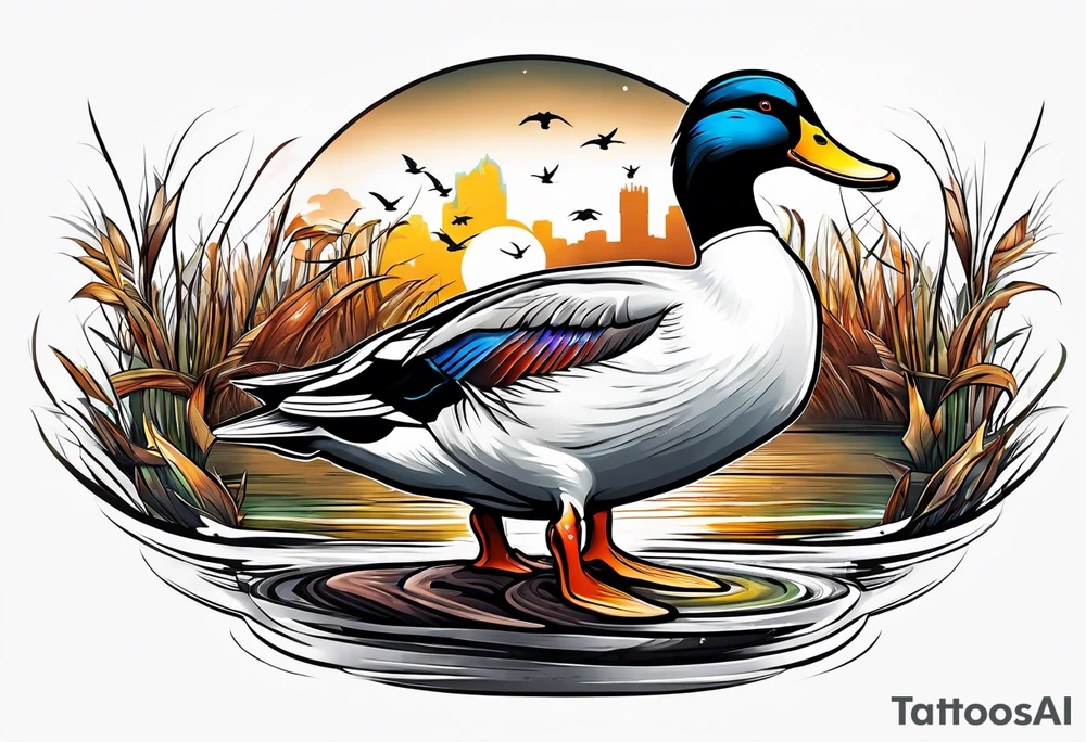 duck hunting tattoo idea