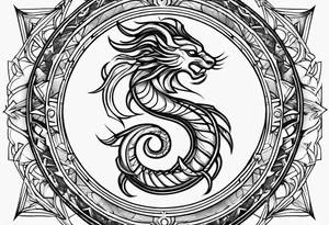 Horoscope signs scorpio and leo mix tattoo idea