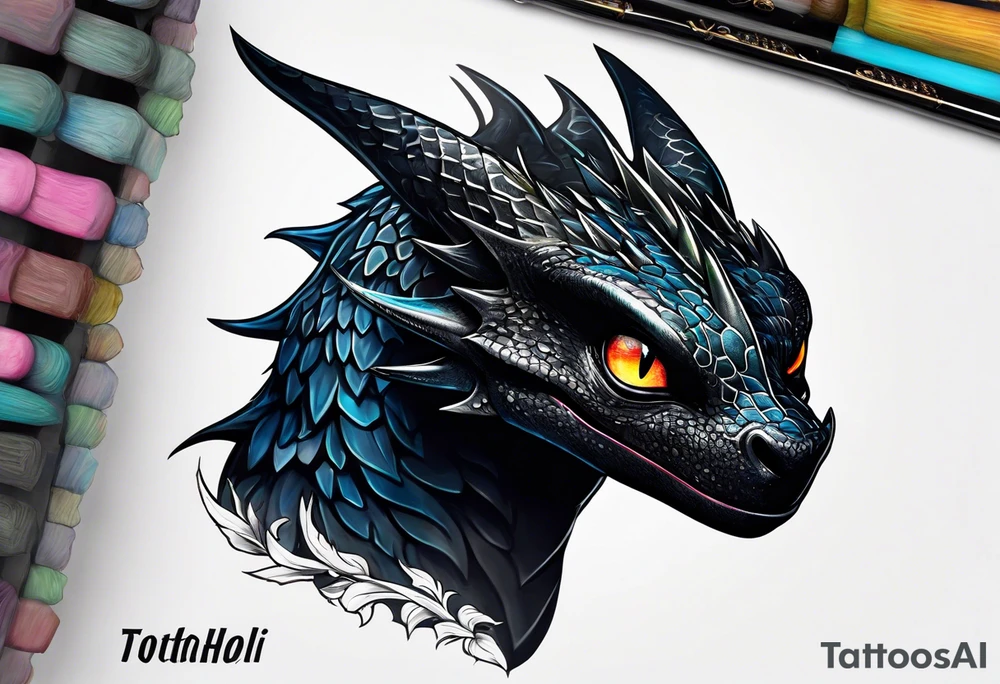 Toothless tattoo idea