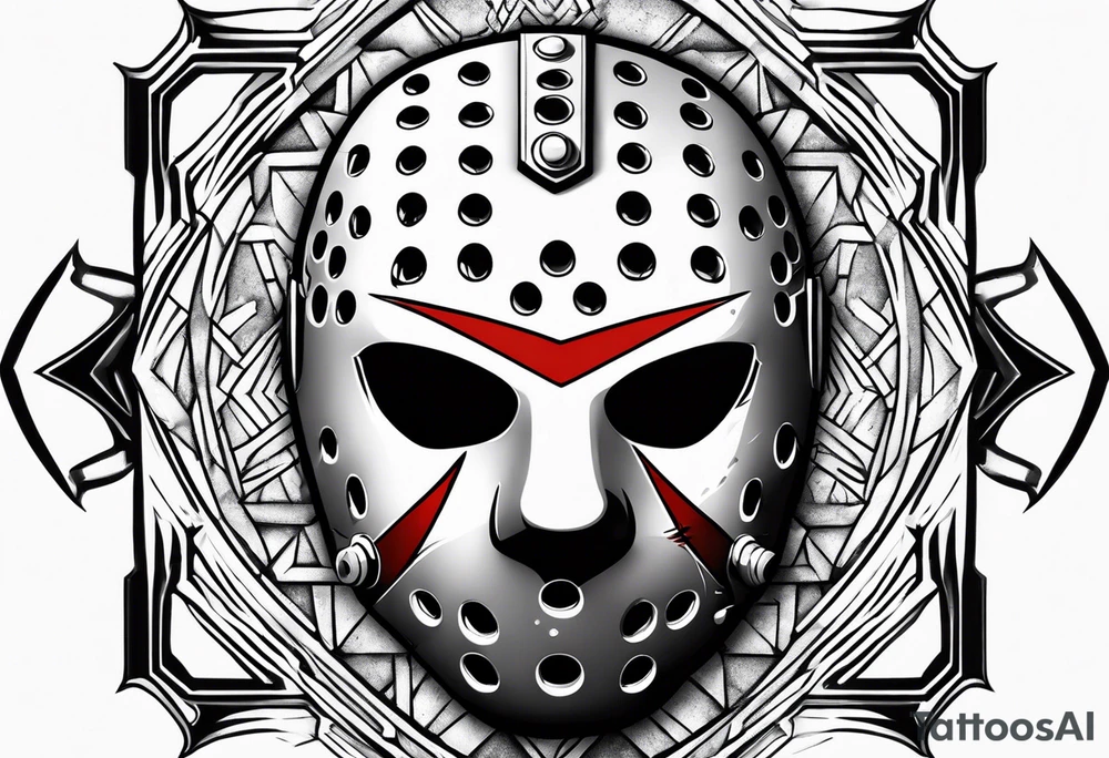 Friday the 13th Jason mask tattoo idea
