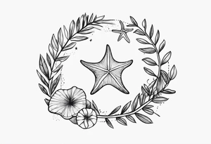 Starfish circle shell
olive branch tattoo idea