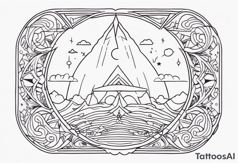 small minimalistic soft spiritual tattoo idea